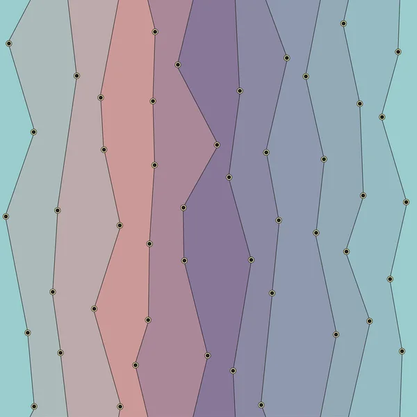 Vzor bezešvé plochých vector mnohoúhelník s přechodem a společné linky — Stockový vektor