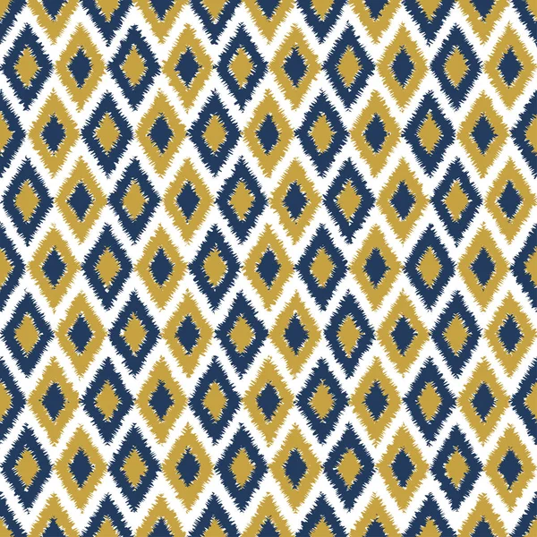 Modello vettoriale senza soluzione di continuità con ornamento ikat con rombo — Foto stock gratuita