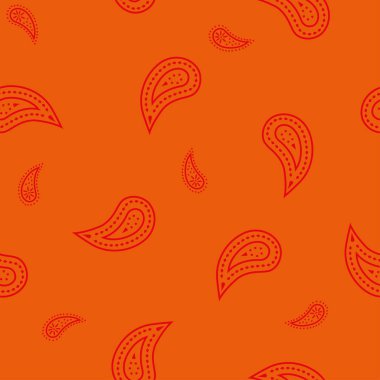 Paisleys ile sorunsuz vektör desen