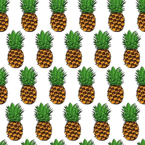 Hat metni olan suluboya orijinal doğal ananas