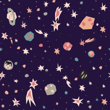 Menekşe üzerinde boşluksuz kağıt vektörü deseni