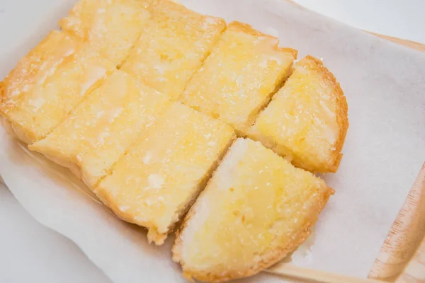 凝縮ミルク シュガー トースト、コンデンス ミルク砂糖パン — ストック写真