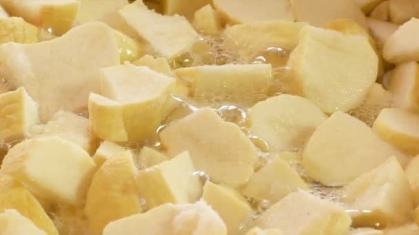 Faire Sucre Palme Dans Une Casserole Laiton Faire Dessert Traditionnel — Video