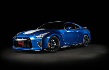 Resimli editör GTR R35. Bangkok, Tayland 'da 50. yıl dönümü 20 Şubat 2020