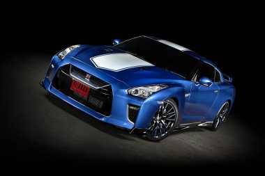 Resimli editör GTR R35. Bangkok, Tayland 'da 50. yıl dönümü 20 Şubat 2020