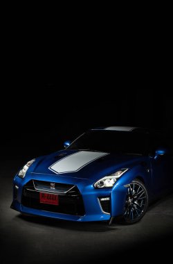 Resimli editör GTR R35. Bangkok, Tayland 'da 50. yıl dönümü 20 Şubat 2020