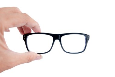 Gözlükler beyaz arkaplanda izole edilmiş