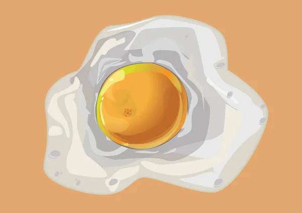 Fried Egg Background Vector — Stock Photo, Image