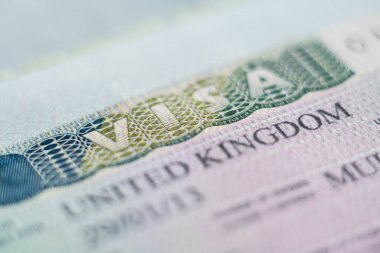 Birleşik Krallık - Ocak 2020: Schengen İngiliz vizesinin pasaport başlığının kapatılması