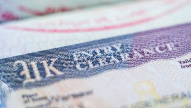 Birleşik Krallık - Ocak 2020: pasaport için Giriş İzni başlığının kapatılması