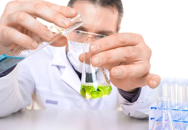 Close up photo of a biochemistry researcher. — Stock Photo, Image