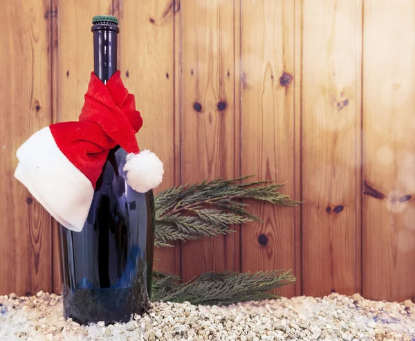 Stilleven Kerstdecoratie op houten achtergrond — Stockfoto