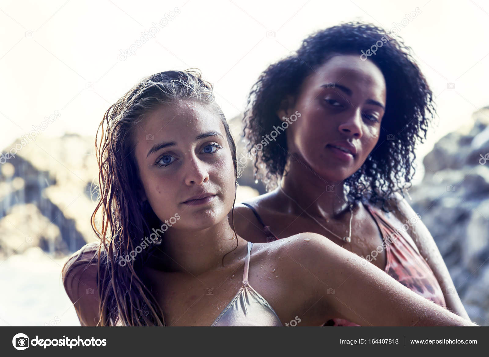 Two Girls Playing With Each Other