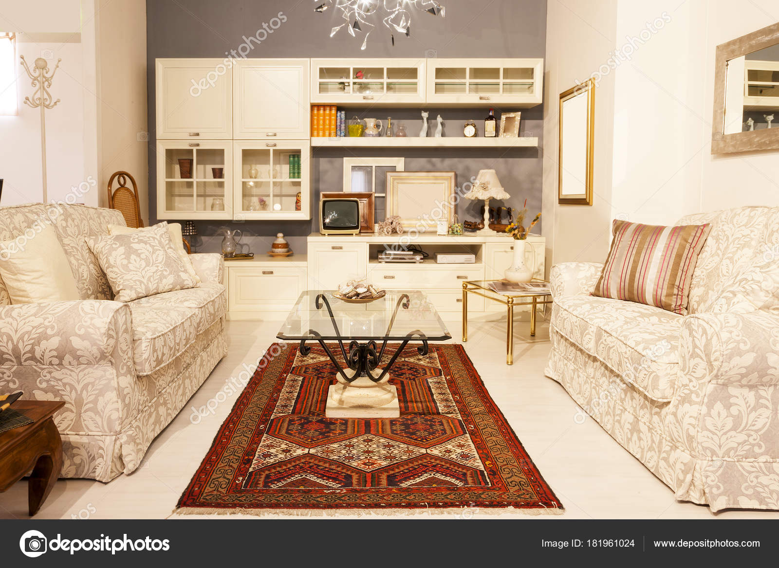 Home Interior Modern Beautiful Apartment Stock Photo