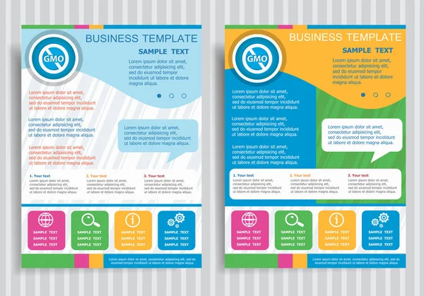 Genetiği değiştirilmiş gıda üstünde kutsal kişilerin resmi vektör broşür ve ilan