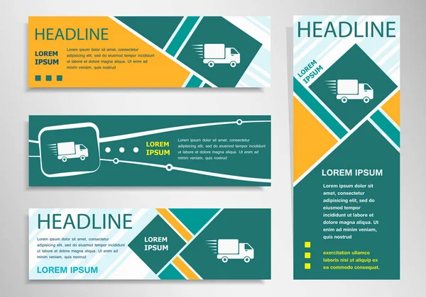 Hızlı teslimat servisi simgesini yatay ve dikey indirim b