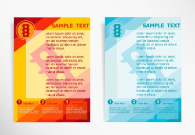 Soyut vektör modern ilanda trafik ışığı