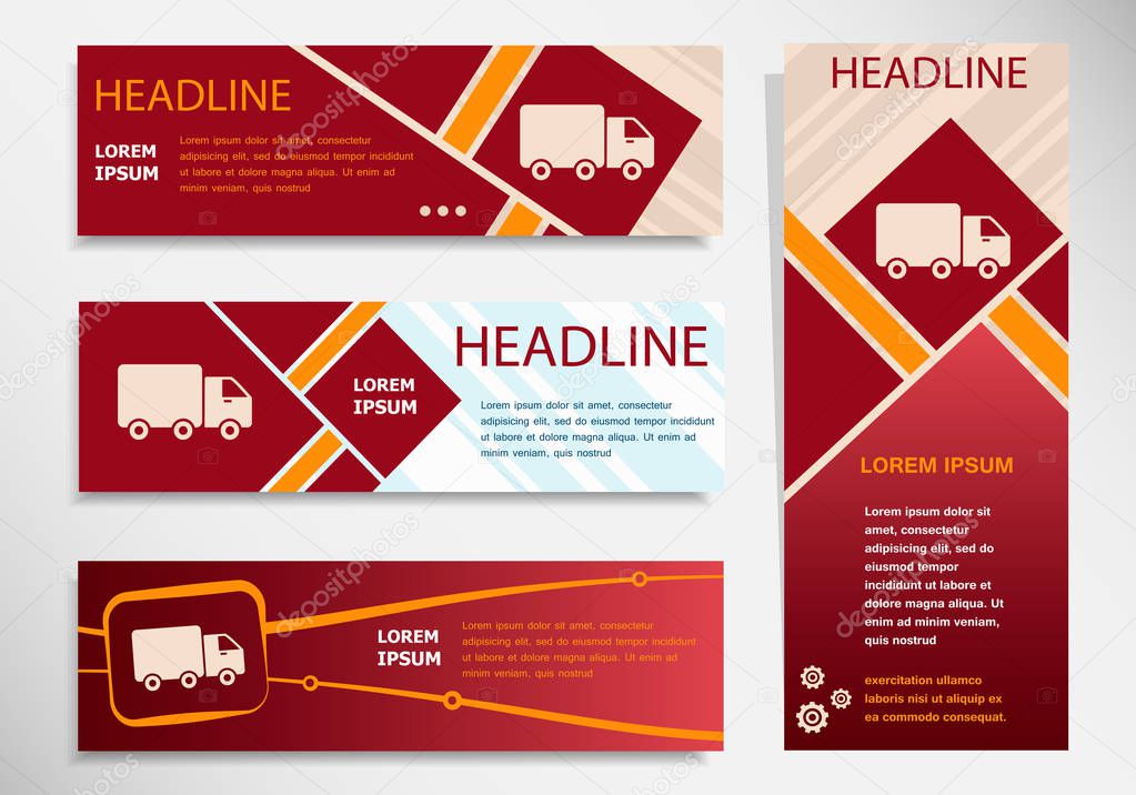 Website headers of Truck