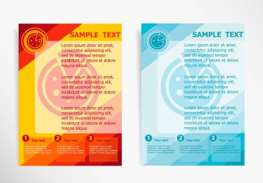 Pizza sembolü soyut vektör modern el ilanı