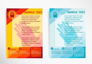 Kızarmış patates simge tasarlamak vektör modern el ilanı