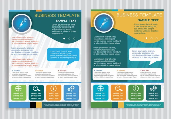 Arka plan afiş, web, site, tasarım için şırınga simgesi. Brochu