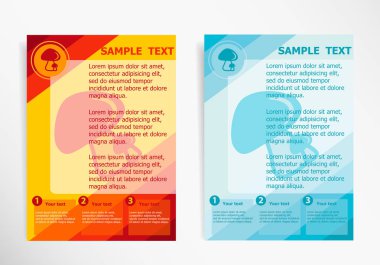 Mantar simge tasarlamak vektör modern el ilanı