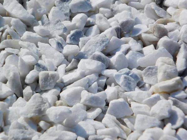 White gravel stones background. — Stock Photo, Image