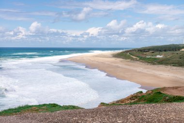 Beach Nazare, bir sörf cenneti kasaba - Nazare, Portekiz