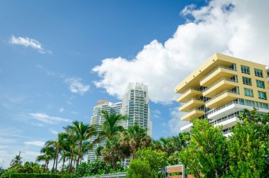 Miami South Beach Florida prezervatif gökdelenler ile