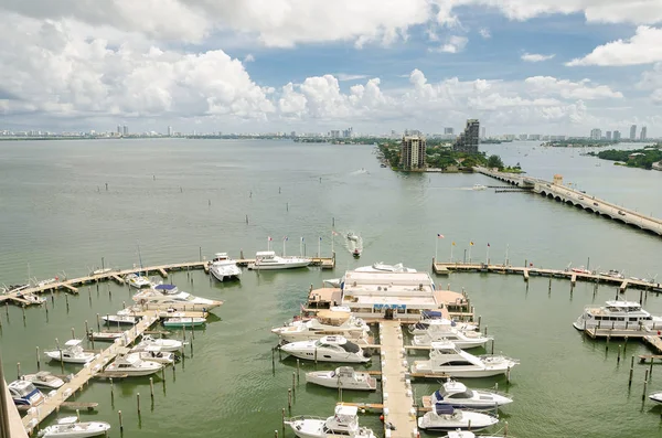 Geri çekilebilir Köprüsü ve manzarası Miami South Beach