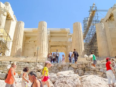 Parthenon Tapınağı Akropol, dış görünümü