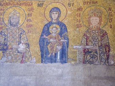 Aya Sophia içinde Meryem Ana mozaik 