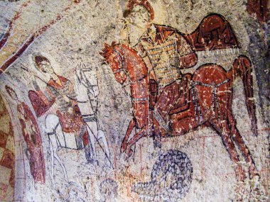 Saint George fresk kilisede Goreme, Nevsehir