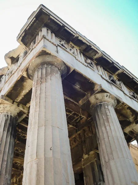 De tempel van Hephaistos in de buurt van de Akropolis in Athene — Stockfoto