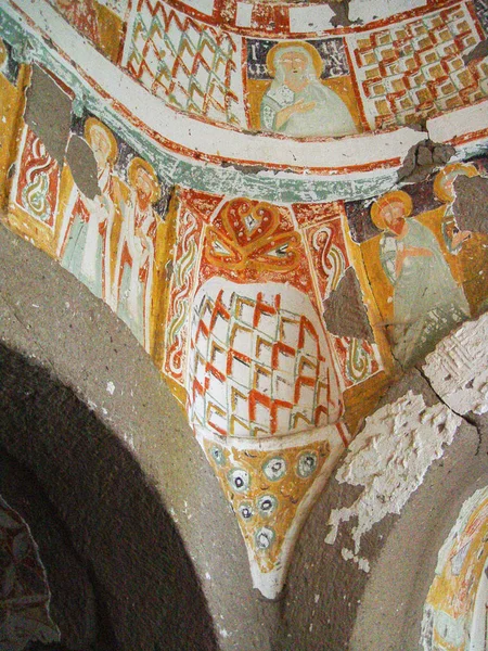 Fresque à l'église dans la vallée de Goreme, en Cappadoce — Photo