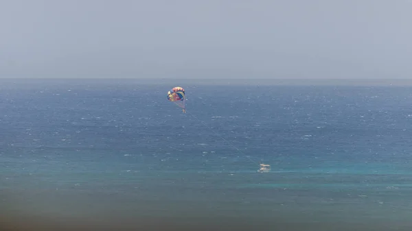 Vista aérea de barcos desde la costa oeste de Aruba — Foto de Stock