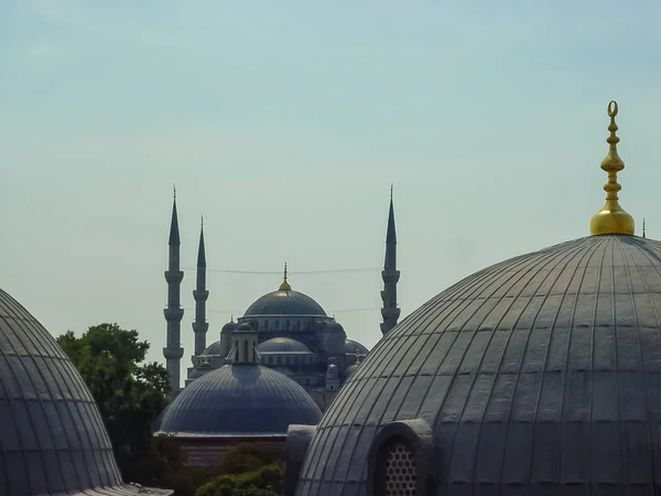 Aya Sofya çatıdan Sultanahmet Camii — Stok fotoğraf