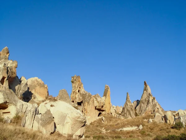 Tebing vulkanik dan formasi batuan di Kapadokia — Stok Foto