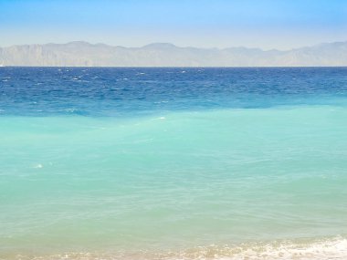 Pebble beach bir Akdeniz Adası Yunanistan Rodos