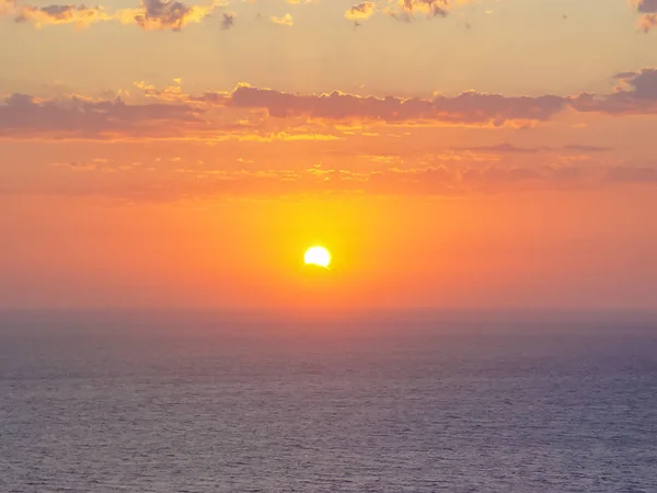 Vista del mar Mediterráneo en Santorini — Foto de Stock