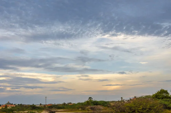 Niesamowity widok nieba na wyspie Aruba — Zdjęcie stockowe