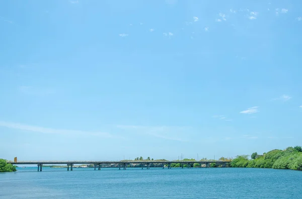 Atemberaubender blick auf den mangel halto strand in aruba — Stockfoto