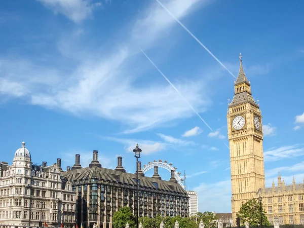 Big Ban Elizabeth tower clock face, Palace of Westminster, Londo — Stock Photo, Image