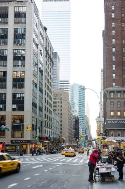 Merkezi New York şehrinin ünlü görünümü 