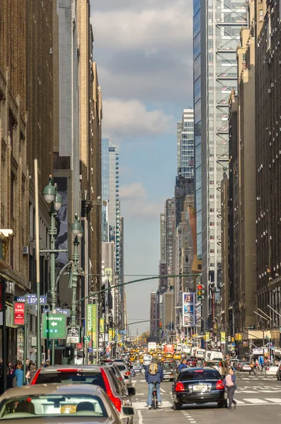 Merkezi New York şehrinin ünlü görünümü 