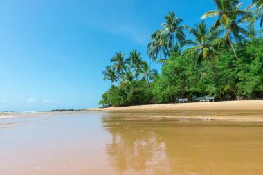 Brezilya Güney Bahia, Barra Grande Beach Yarımadası de Marau adlı doğal havuzlarda
