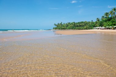 Barra Grande, Brezilya - 8 Aralık 2016: Barra Grande Beach Yarımadası de Marau adlı, Brezilya Güney Bahia doğal havuzlarda