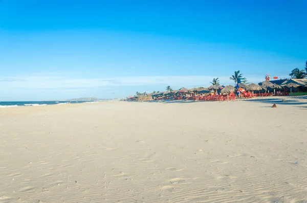 View of a white sand beach in Ceara