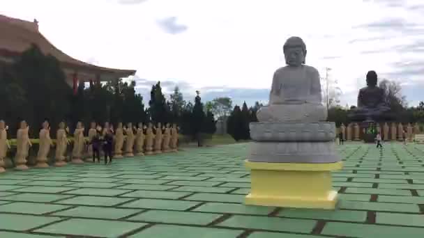 Фос Игуаку Бразилия Июля 2016 Года Китайская Классическая Статуя Будды — стоковое видео