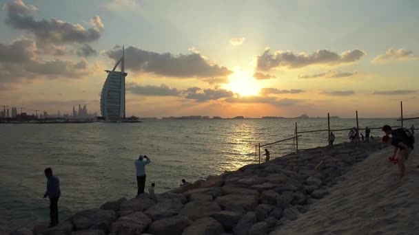 Dubaï Émirats Arabes Unis Déc 2014 Autour Hôtel Burj Arab — Video